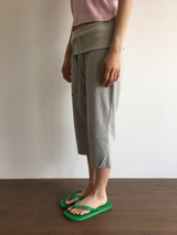 Over-banded Capri Pants (3color)