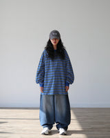 BLOWN WIDE DENIM PANTS
