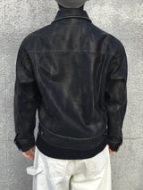 PL Washed Trucker Leather Jacket 2C