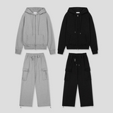 [SET UP가능] ウォームスリムフィットフードジップアップ(2color)
