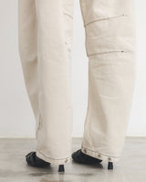 Overstitched Double Waist Jeans