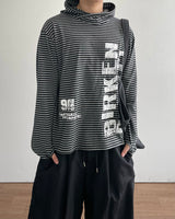 ヴァインストライプフードロングスリーブ