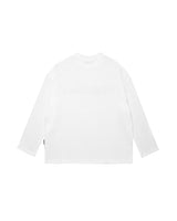 DirtyCoins スクリプトワッフル長袖Tシャツ ホワイト
