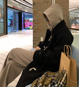  Liu Wool Overfit Duffel Coat