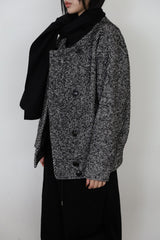 Muffler attached) ツイルハーフコート
