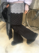 dot corduroy skirt