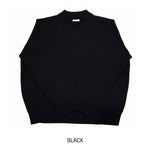 [U-BASIC] Rio basic loose fit V-neck knitwear