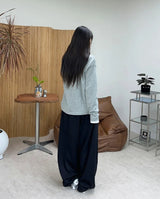 パラ ソフト ヘンリー ネック ロング スリーブ Tシャツ