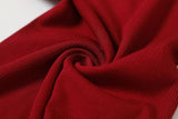 V-neck Slim Half Turtleneck Spandex Long-Sleeved T-Shirt