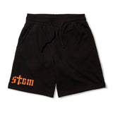 STGM ロゴショートパンツ (Black / White Melange)