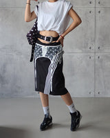 Pad string pintuck oversized fit sleeveless