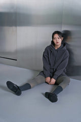 VINTAGE DIA-QUILTING HOODY (Charcoal)