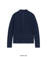 TWO TONE ZIP UP CARDIGAN