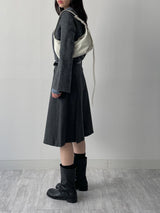 Cuffs Wool Knit T-Shirt