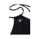 ホルターネックバックポイントボディスーツ(Black)