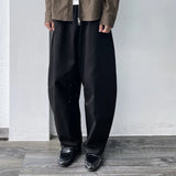 Structured Pleated Wide Pants