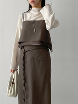 [Setup Available] Bola Strap Long Skirt