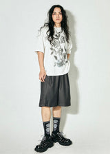 Summer loose casual trousers, elastic waist, versatile shorts, capri pants