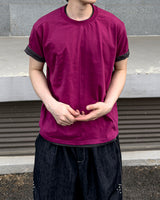 ニックラインレイヤードショートスリーブTシャツ