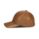 VA Cubic Stud Veganleather Ball Cap / Camel