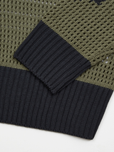 マルチスカルメッシュニット (OLIVE/NAVY)