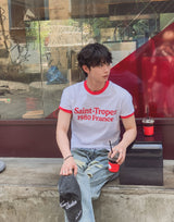 サバードリンガープリントショートスリーブTシャツ