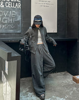 Buel Pigment Snap Semi Crop Zip-Up