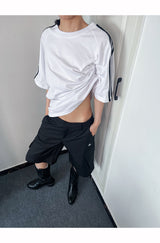 Loose Fit Boxy Round Short-Sleeved T-Shirt