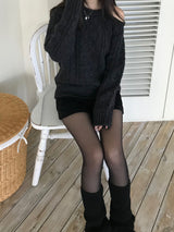 Leel Shoulder Slit Knitwear (3 colors)