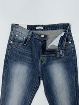 304 Cat Washing Semi-Bootcut Denim Pants