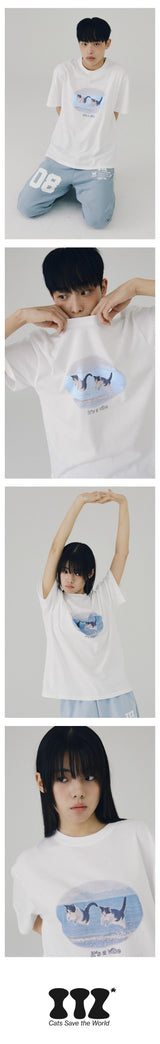 ドルフィンキャットTシャツ