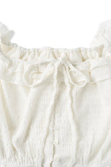Pure frill blouse_ivory