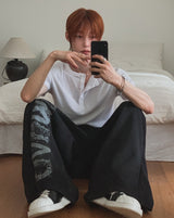 モンテス クロップ ヘンリーネック ショートスリーブ Tシャツ