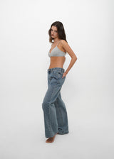 [B-DENIM] LOW VINTAGE STRAIGHT JEANS 052