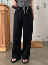 Darunel Cotton Hidden Banding Wide Pants (3color/ 2type)