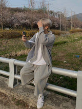 Wide Sweat Bermuda Pants 3C