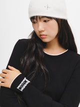 レース ラウンドネック Tシャツ