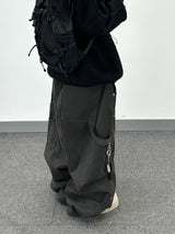 peach double-knee big work pants