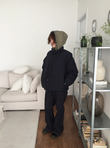ロエット生地ブーツカットデニムパンツ