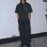 Untitled Starrynight Small Stripe Short Sleeve Black Charcoal