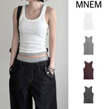 Rimb Minimal Ribbed Sleeveless Top