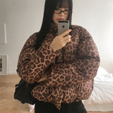 Dishell Leopard wellon short padded jumper