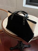 Oliver Color Stitch Big Cross & Tote Bag (Black)
