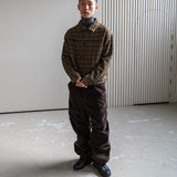 Built mild pants / Dark brown