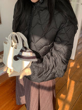 Kotanna Quilted Hooded Padded Jumper