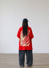 ポスオーバーフィットハーフTシャツ