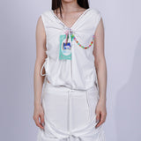 laser cut card vest