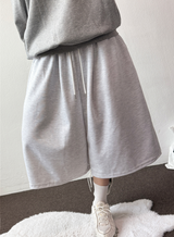 All Love Tattoo Print Patch Wide Bermuda Pants 4Color