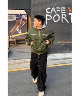 Pinter button fly curved cotton pants