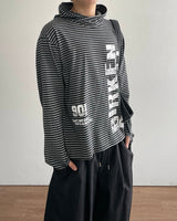 ヴァインストライプフードロングスリーブ